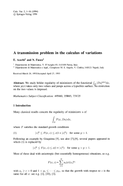 A transmission problem in the calculus of variations