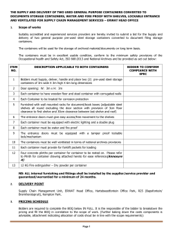 the supply and delivery of two used general purpose