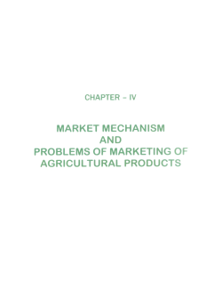 market mechanism and problems of marketing of