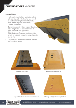 cutting edges - loader - West-Trak