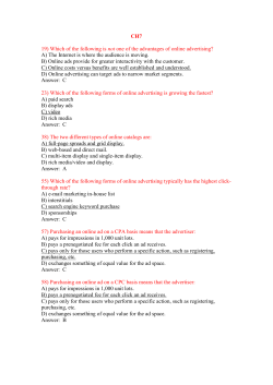 CH7 19) Which of the following is not one of the advantages of