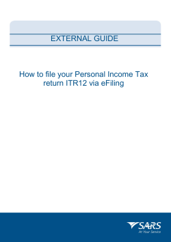 How to eFile your Personal Income Tax Return
