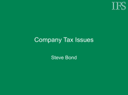 Company tax