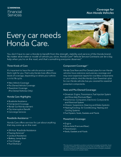 Honda Care Coverage for Non-Honda Vehicles