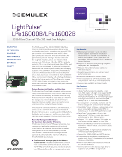LightPulse&reg; LPe16000B/LPe16002B