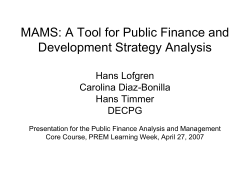 MDG Strategy Analysis: Methods and an Agenda for Future Work