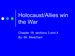 Holocaust/Allies win the War