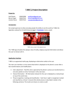 T-800 \\ Project Description