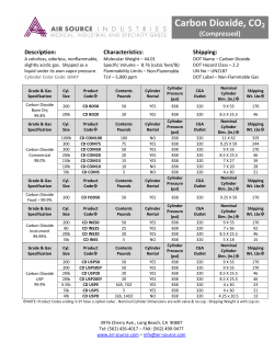 Carbon Dioxide, CO2 - air source industries