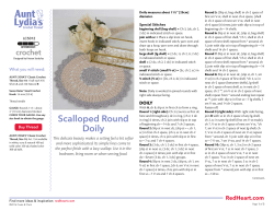 Scalloped Round Doily