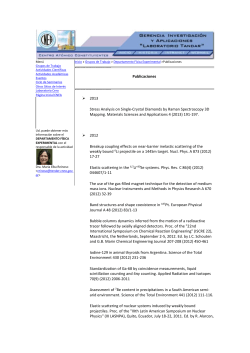 Publicaciones - Laboratorio Tandar