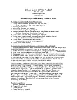 Barth - Career Workshop 30 Minutes