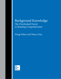 Background Knowledge: