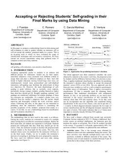 Accepting or Rejecting Students` Self