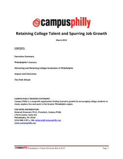 Retaining College Talent, 2015