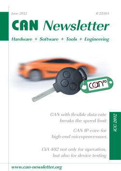 CAN with flexible data-rate breaks the speed limit