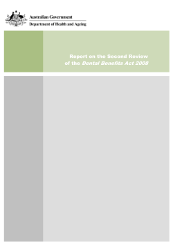 Dental Benefits Act 2008