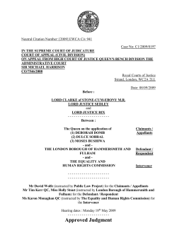 Court of Appeal Judgment Template