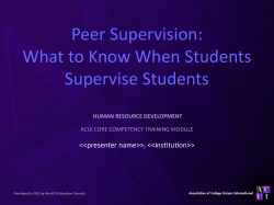 Applying student development theories to supervising students