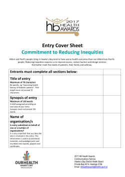06 DHB Commitment to Reducing Inequities entry form