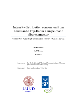 Intensity distribution conversion from Gaussian to Top