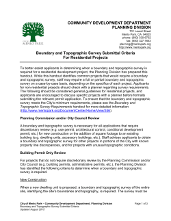 Boundary and Topographic Survey