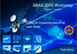 SBAS 2015 Workshop