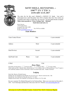 mitchell bonspiel january 11-14, 2007