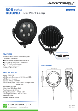 606 series ROUND LED Work Lamp - Elektro