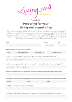 Living Well FOOD DIARY.indd