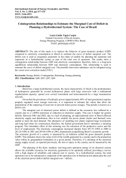 Cointegration Relationships to Estimate the Marginal Cost of Deficit