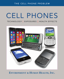 cell phone environmental report - The Collaborative on Health and
