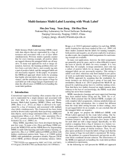 Multi-Instance Multi-Label Learning with Weak Label