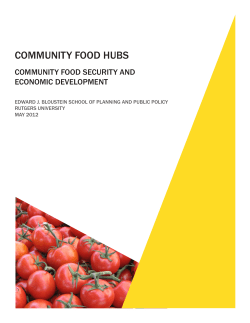 community food hubs - Ralph W. Voorhees Center for Civic