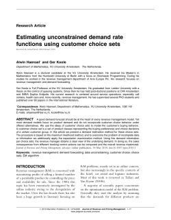 Estimating unconstrained demand rate functions using customer