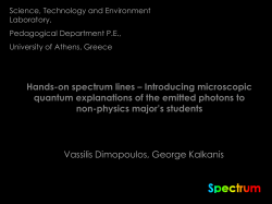 Hands-on spectrum lines