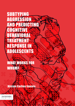 subtyping aggression and predicting cognitive behavioral treatment