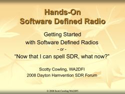 Hands-On Software Defined Radio