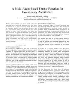 A Multi-Agent Based Fitness Function for Evolutionary Architecture