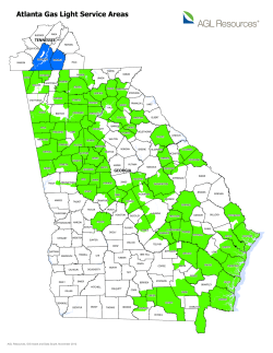 Atlanta Gas Light Service Areas