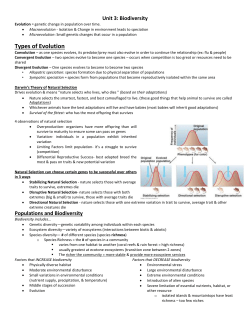 Unit 3 Biome Study Sheet
