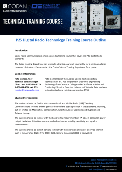 P25 Digital Technology Training