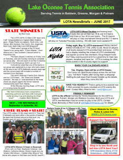 LOTA Nights - Lake Oconee Tennis Association