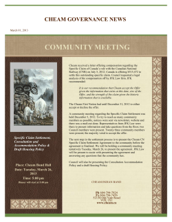 cheam governance news