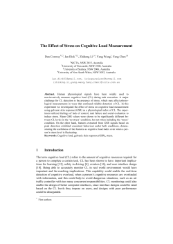 The Effect of Stress on Cognitive Load Measurement