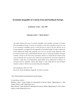 There exists an enormous amount of economic literature on the g