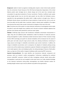 Background. Uptake of water by organisms including plants requires