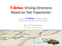 Smart Driving Direction Based on Taxi Traces