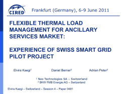 Flexible Thermal Load Management for Ancillary Services Market