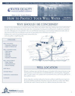 How to Protect Your Well Water - Utah State University Extension